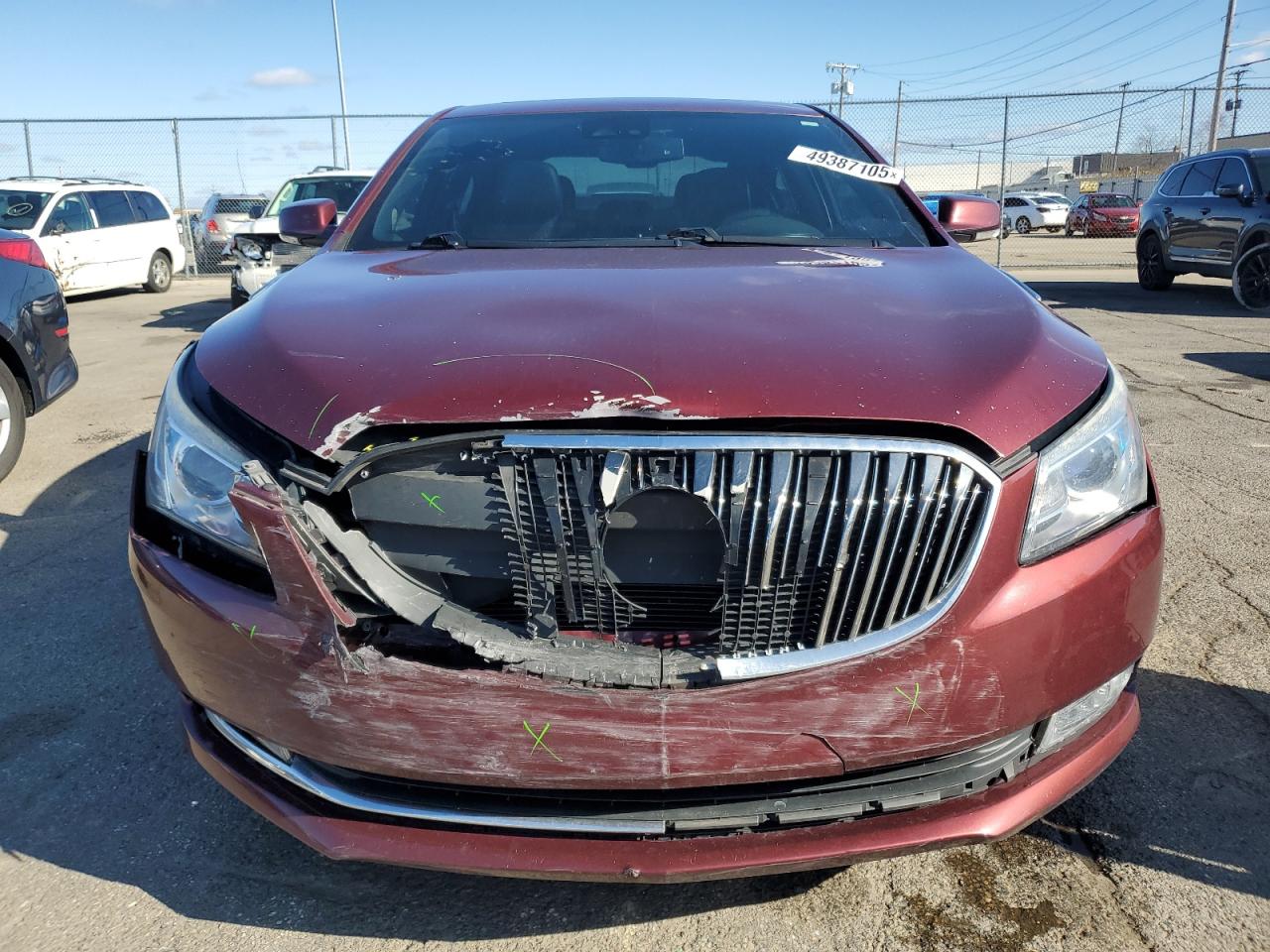2015 Buick LaCrosse VIN 1G4GC5G38FF223553 Copart auction photo, front end damage thumbnail 5