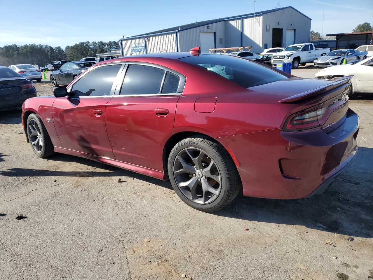 2019 Dodge Charger VIN 2C3CDXCT5KH730117 Copart auction photo, side / front end damage thumbnail 2