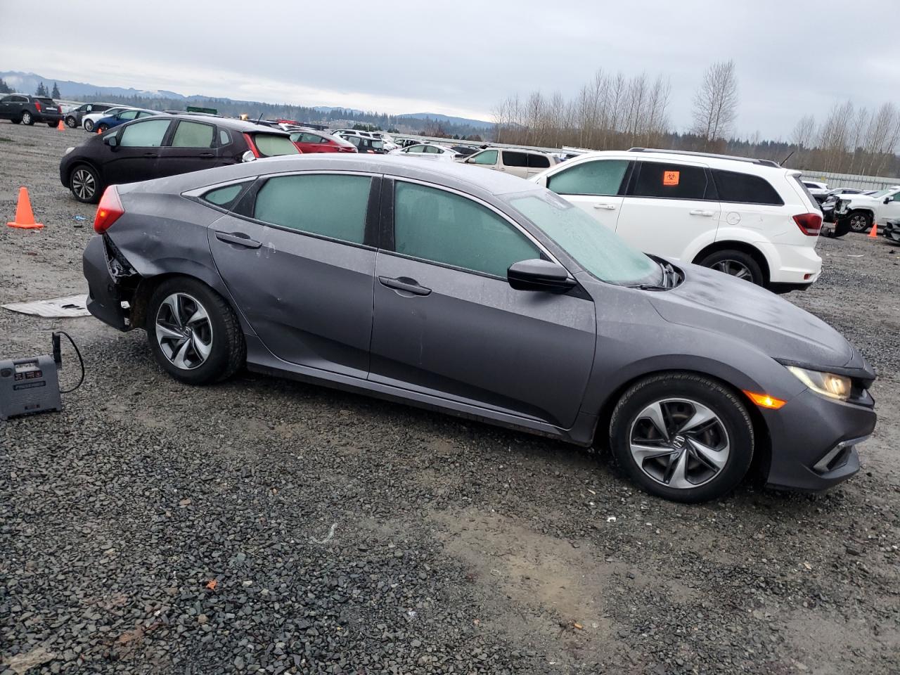 2019 Honda Civic VIN 19XFC2F67KE208847 Copart auction photo, rear end damage thumbnail 4