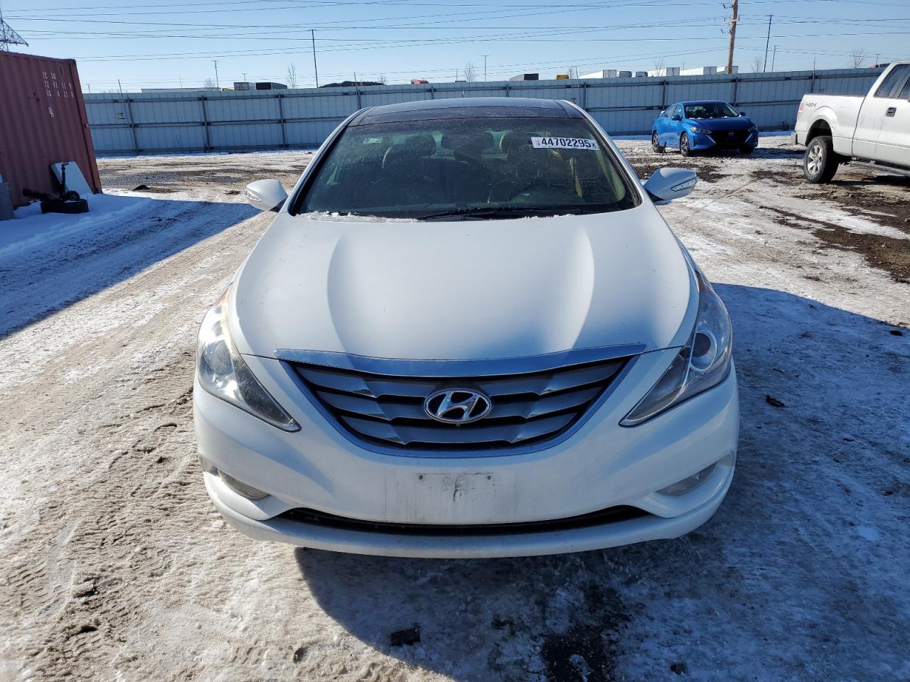2012 Hyundai Sonata VIN 5NPEC4AC5CH402049 Copart auction photo, side / front end damage thumbnail 5
