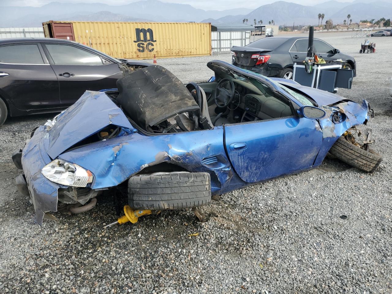 1998 Porsche Boxster VIN WP0CA2987WU622269 Copart auction photo, rollover damage thumbnail 3
