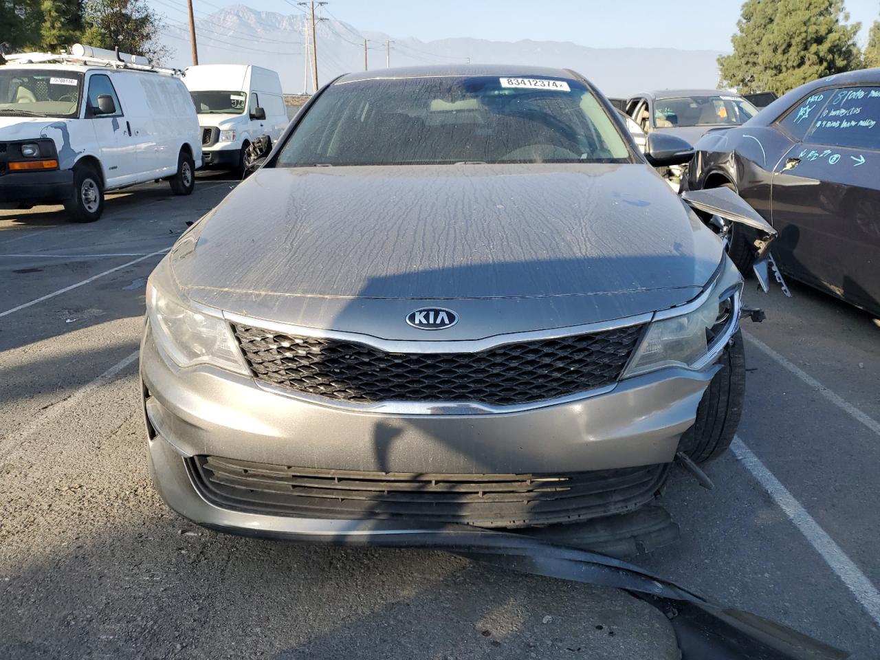 2018 KIA Optima VIN 5XXGT4L36JG196125 Copart auction photo, front end damage thumbnail 5