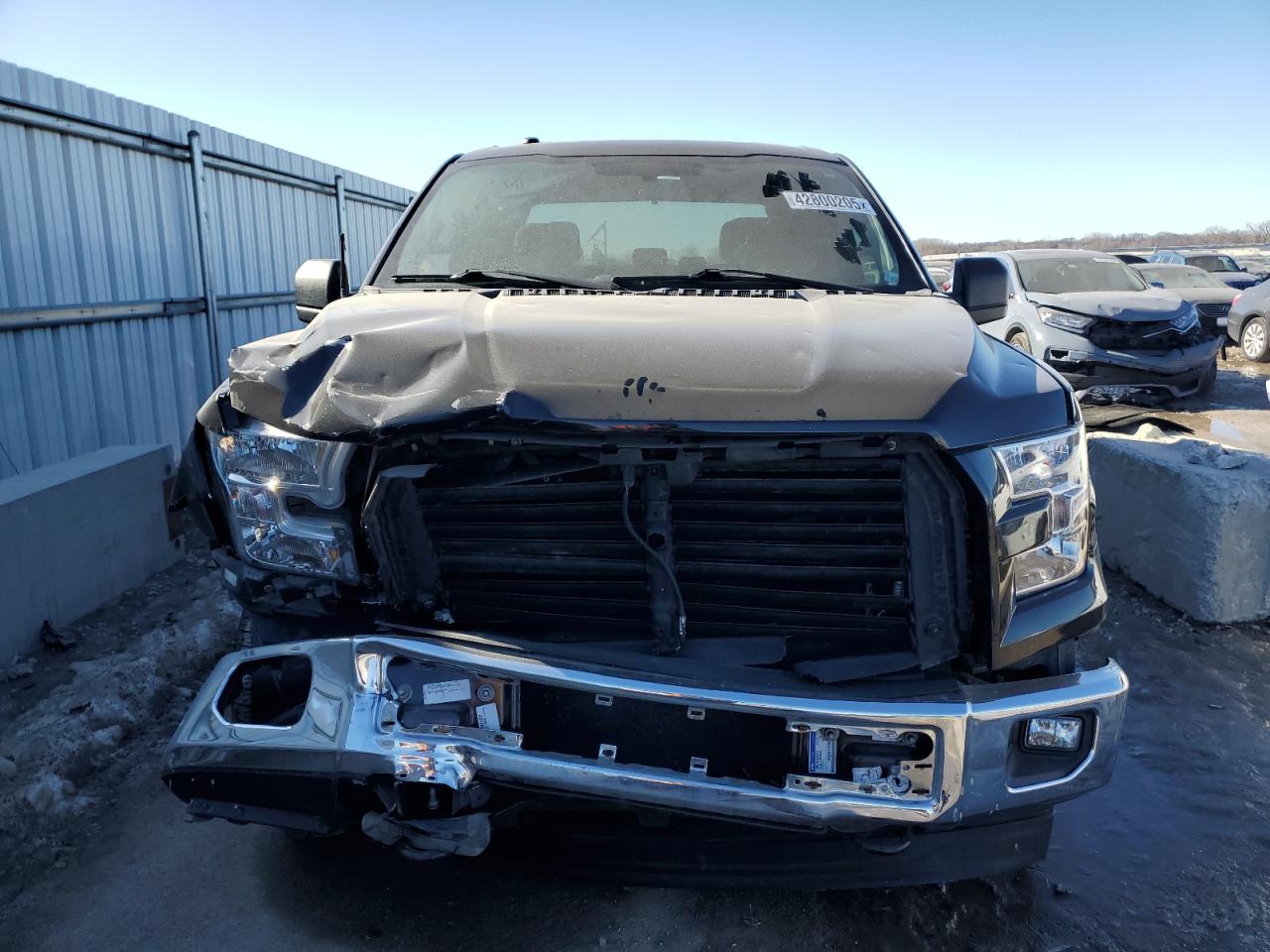 2017 Ford F-150 VIN 1FTEW1E85HFC60282 Copart auction photo, front end damage thumbnail 5