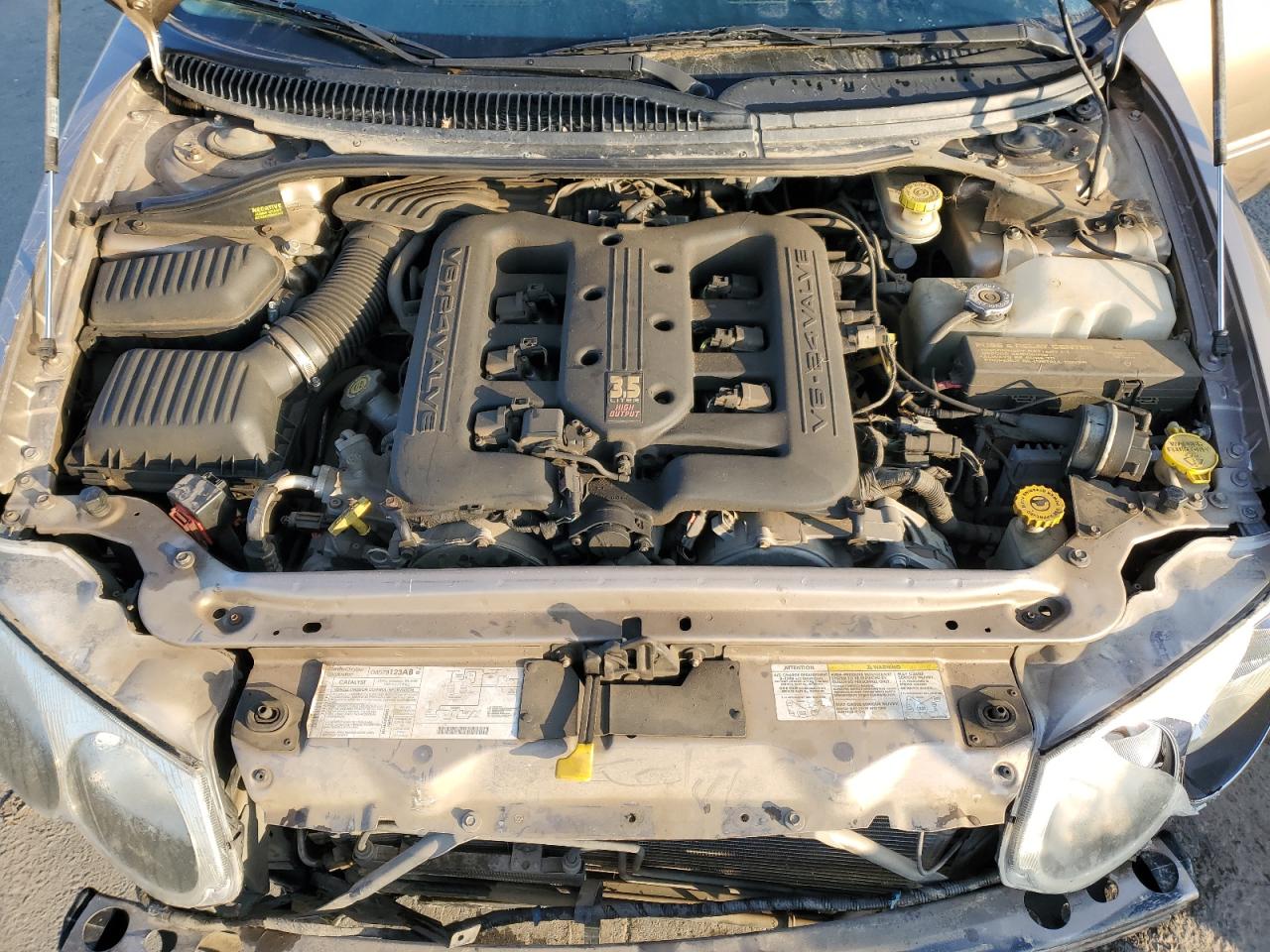 2002 Chrysler 300 VIN 2C3AE66G62H102032 Copart auction photo, front end / undercarriage damage thumbnail 11