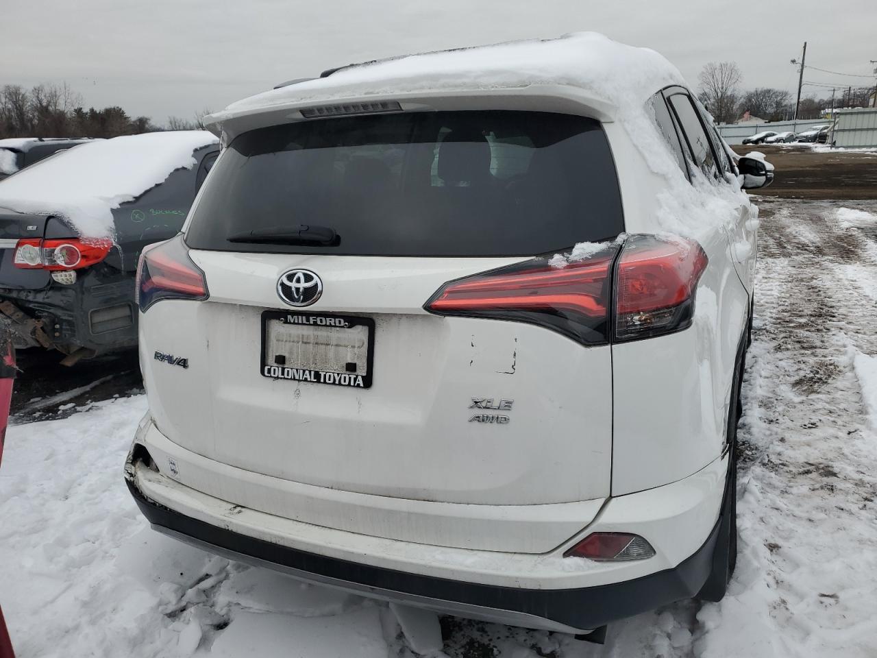 2017 Toyota RAV 4 VIN 2T3RFREV4HW553160 Copart auction photo, rear end / side damage thumbnail 6
