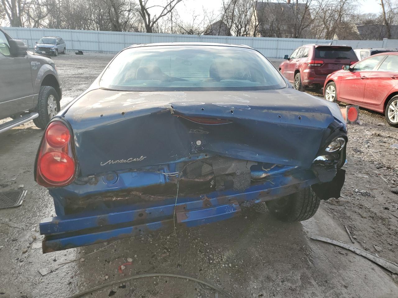 2004 Chevrolet Monte Carlo VIN 2G1WW12EX49218765 Copart auction photo, rear end damage thumbnail 6