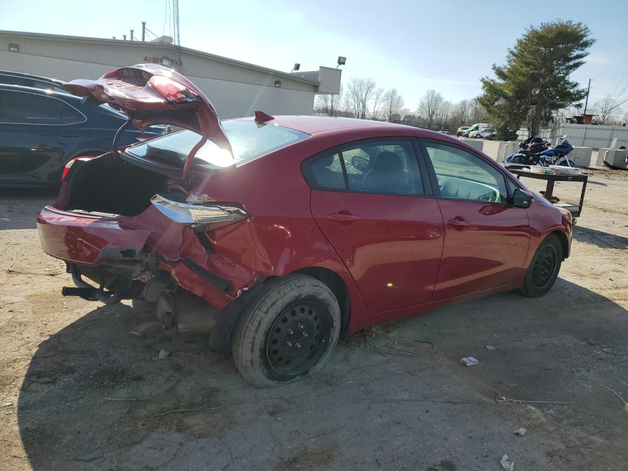2015 KIA Forte VIN KNAFX4A65F5425609 Copart auction photo, rear end / front end damage thumbnail 3