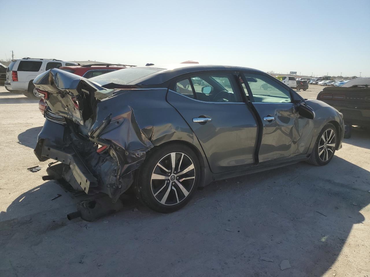 2021 Nissan Maxima VIN 1N4AA6CV8MC513454 Copart auction photo, rear end / side damage thumbnail 3