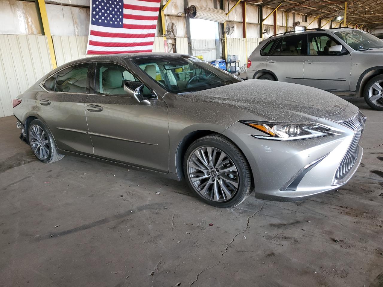 2020 Lexus ES VIN 58ADZ1B13LU078616 Copart auction photo, side / rear end damage thumbnail 4