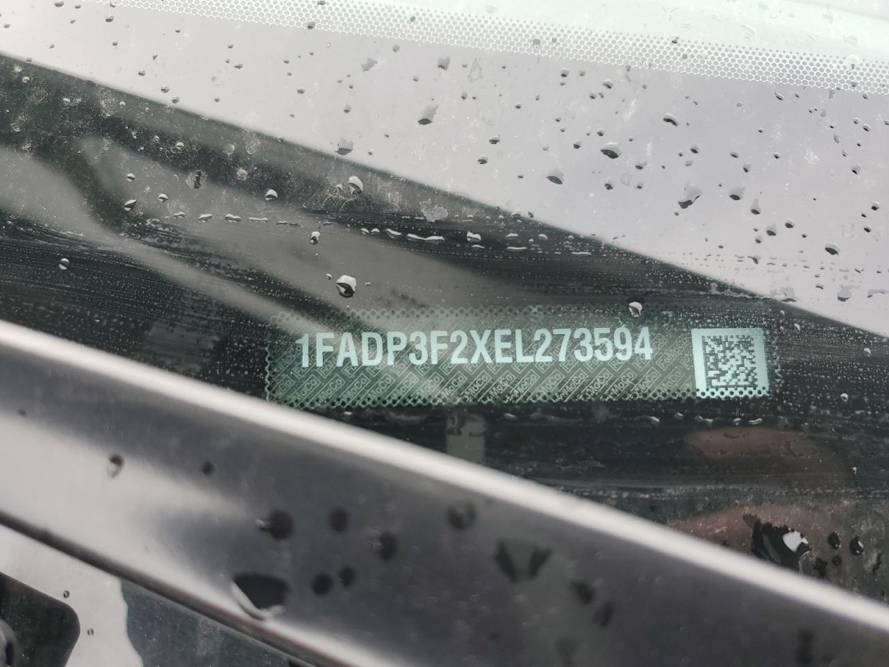 2014 Ford Focus VIN 1FADP3F2XEL273594 Copart auction photo, rear end damage thumbnail 12