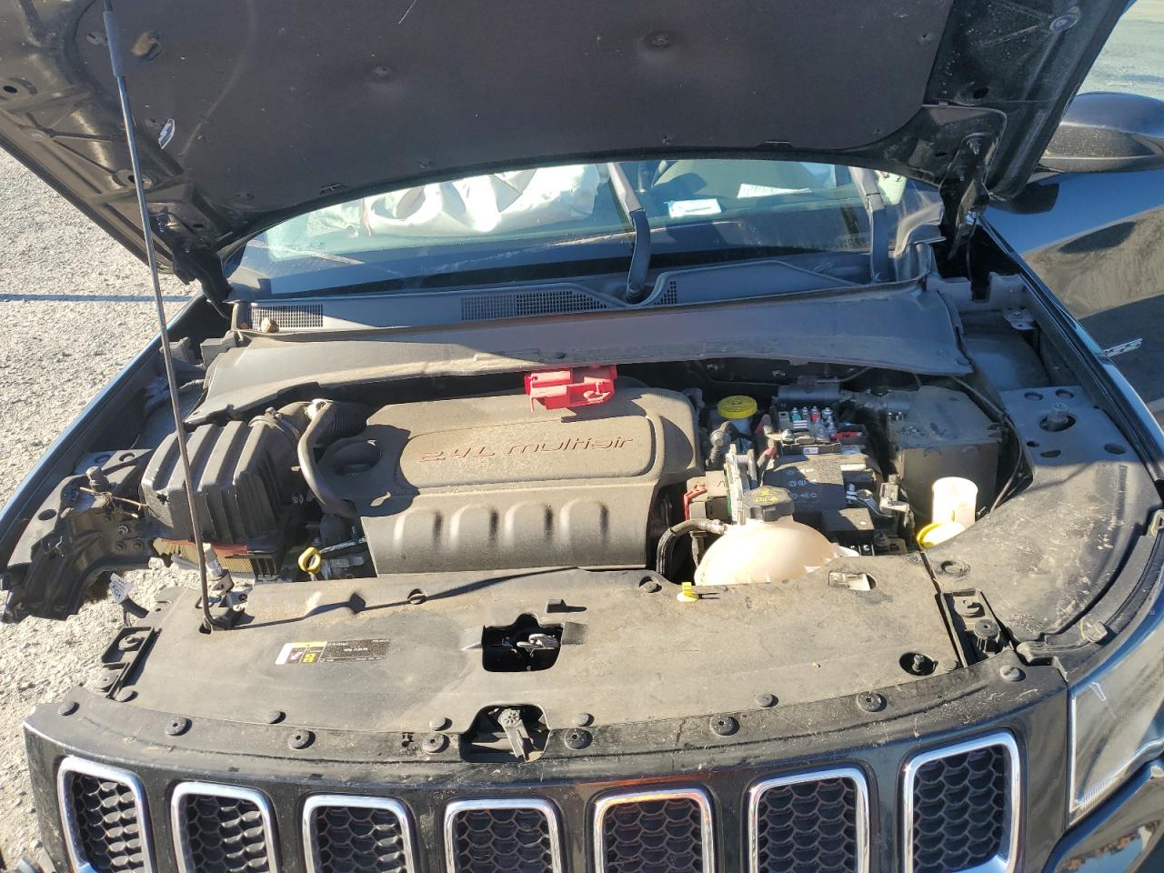 2021 Jeep Compass VIN 3C4NJCBB0MT523241 Copart auction photo, all over damage thumbnail 12