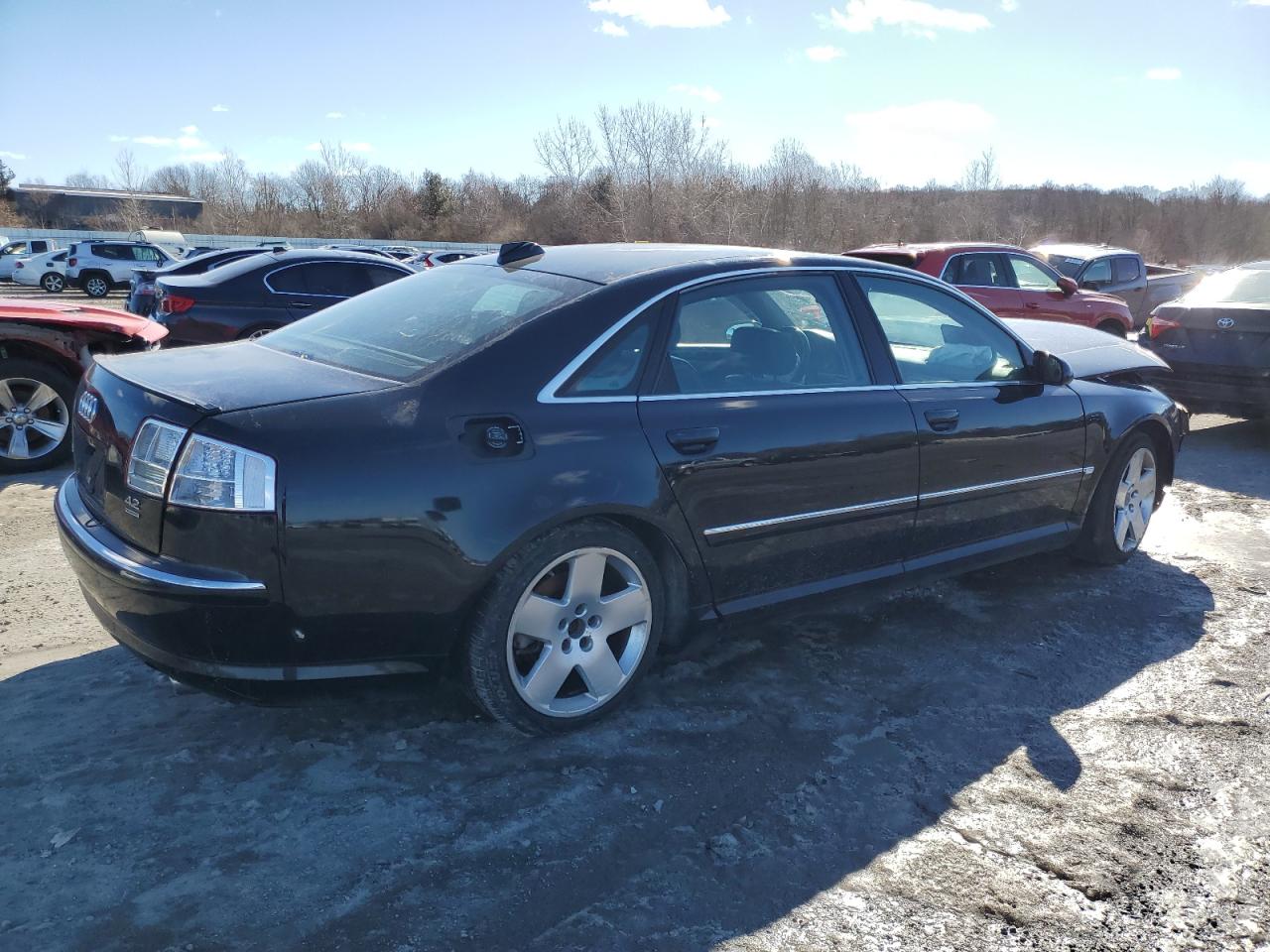 2004 Audi A8 VIN WAUML44E64N010995 Copart auction photo, front end / rear end damage thumbnail 3