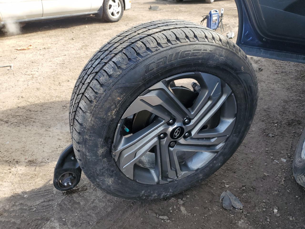 2021 Hyundai Santa Fe VIN 5NMS6DAJ2MH346658 Copart auction photo, side / rear end damage thumbnail 14