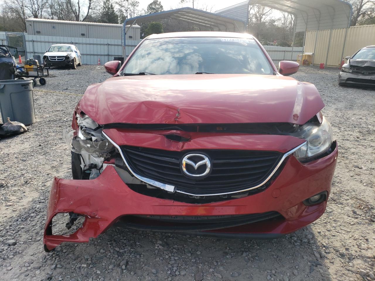 2016 Mazda 6 VIN JM1GJ1V53G1444810 Copart auction photo, front end damage thumbnail 5