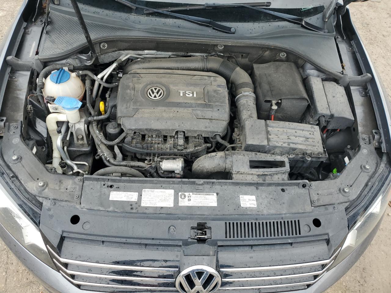 2014 Volkswagen Passat VIN 1VWBS7A31EC070887 Copart auction photo, rear end / side damage thumbnail 11