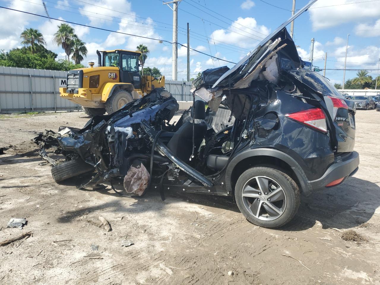 2021 Honda HR-V VIN 3CZRU5H74MM719825 Copart auction photo, all over damage thumbnail 2