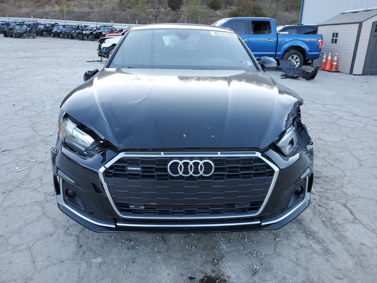 2020 Audi A5 VIN WAUANCF52LA007795 Copart auction photo, front end / side damage thumbnail 5