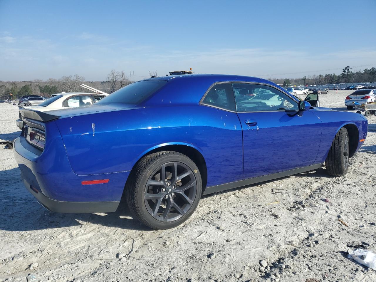 2019 Dodge Challenger VIN 2C3CDZAG7KH716706 Copart auction photo, side / rear end damage thumbnail 3