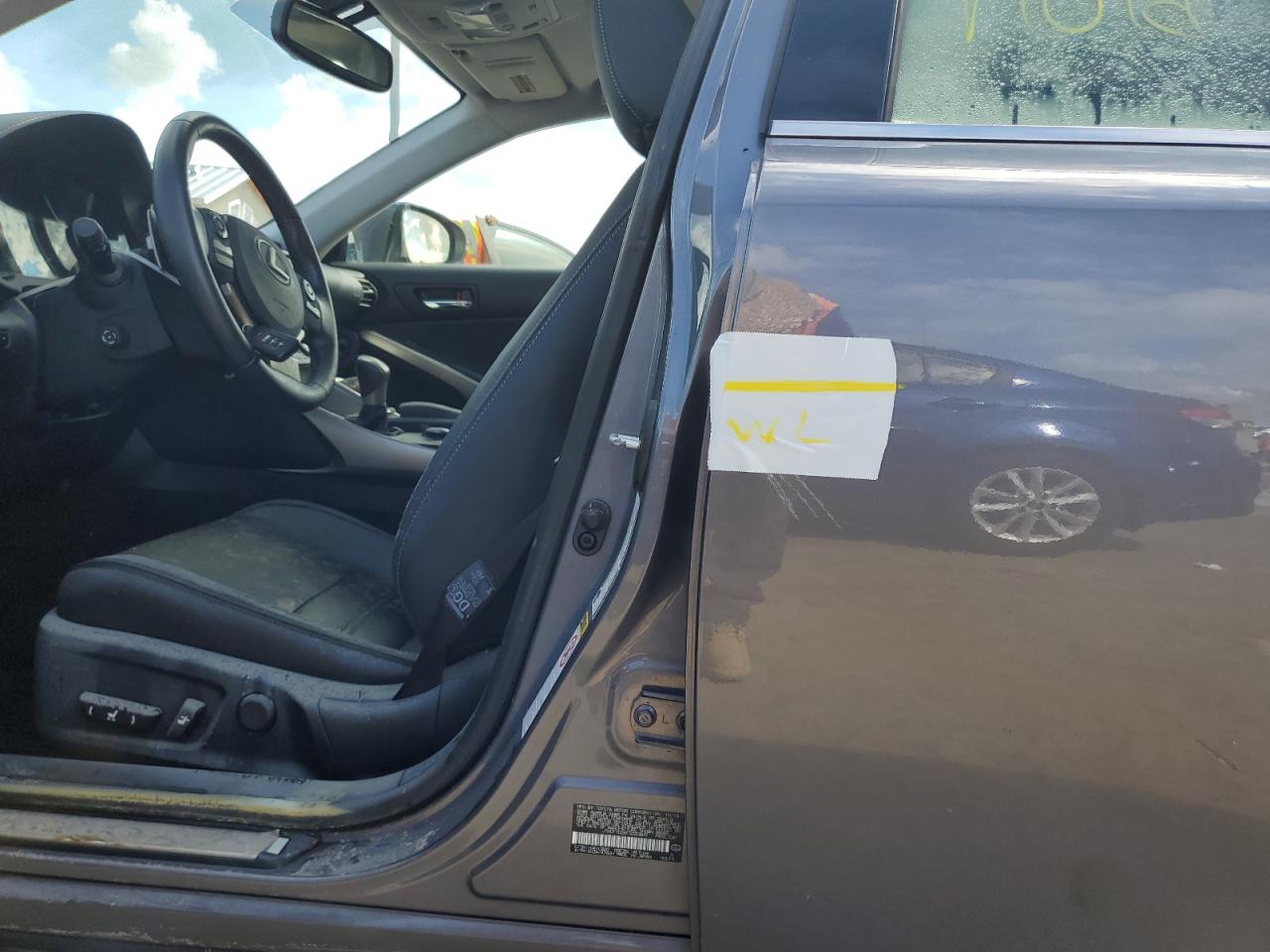 2015 Lexus IS VIN JTHCF1D26F5020809 Copart auction photo, water/flood damage thumbnail 12