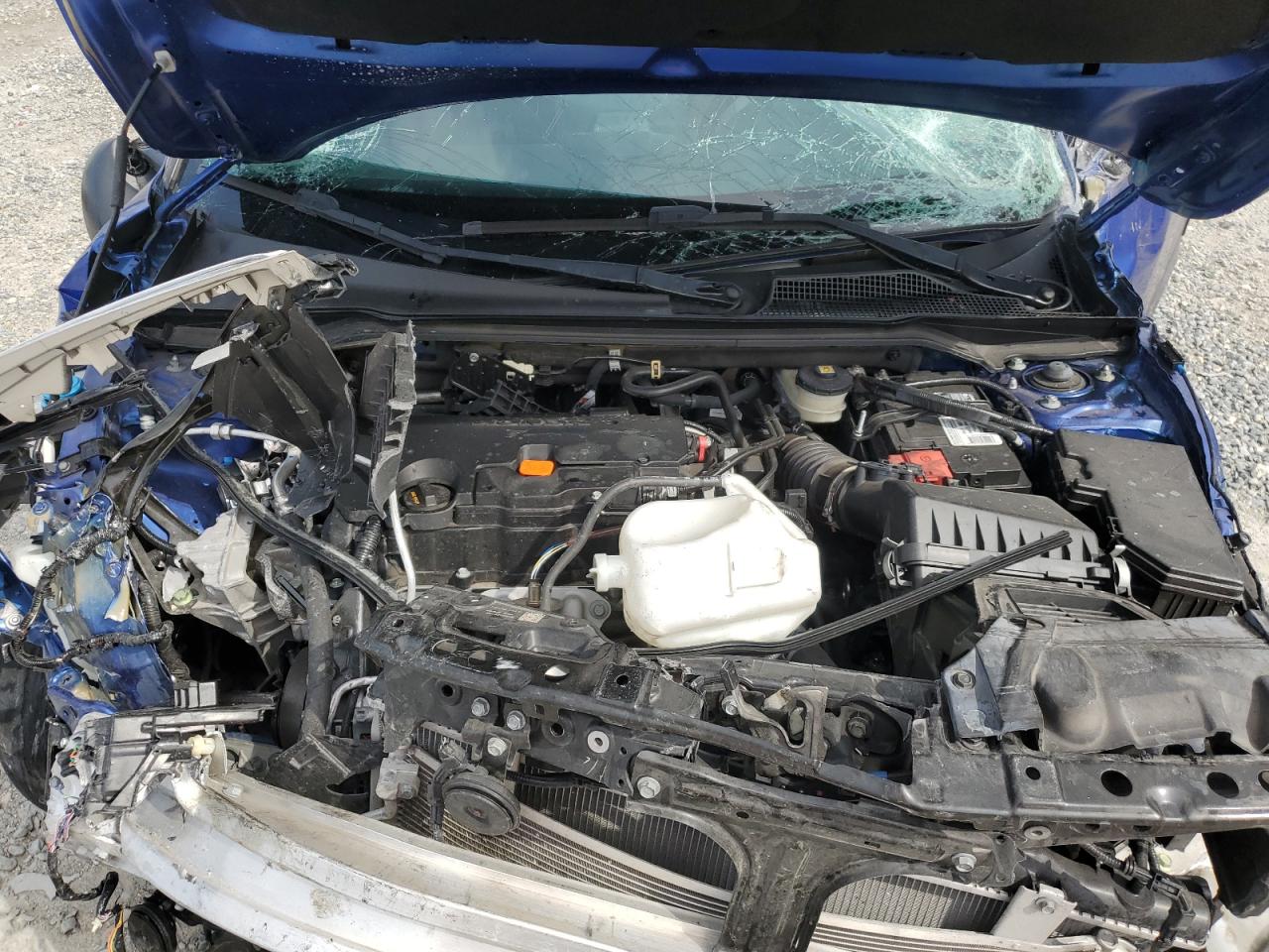 2022 Honda Civic VIN 2HGFE2F58NH556510 Copart auction photo, front end / all over damage thumbnail 13