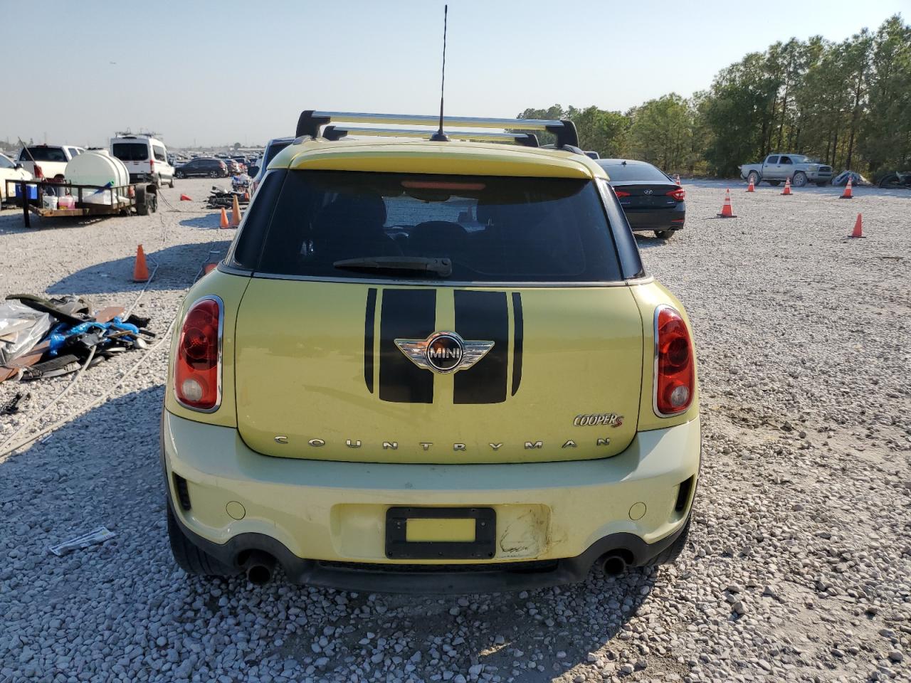 2012 MINI Cooper VIN WMWZC3C53CWL86113 Copart auction photo, side / front end damage thumbnail 6