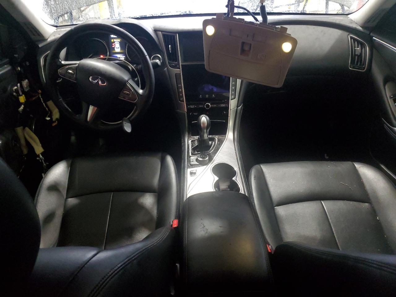 2014 Infiniti Q50 VIN JN1BV7AP4EM683144 Copart auction photo, vandalism damage thumbnail 8