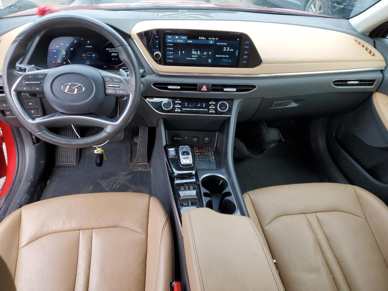 2021 Hyundai Sonata VIN KMHL54JJ7MA022716 Copart auction photo, front end / minor dent/scratches damage thumbnail 8