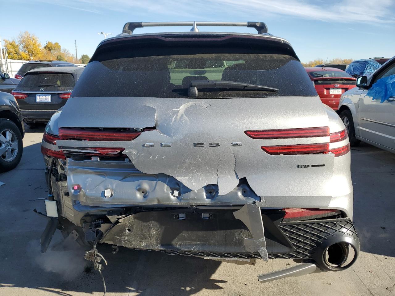 2023 Genesis Gv70 VIN KMUMCDTCXPU091607 Copart auction photo, rear end / front end damage thumbnail 6