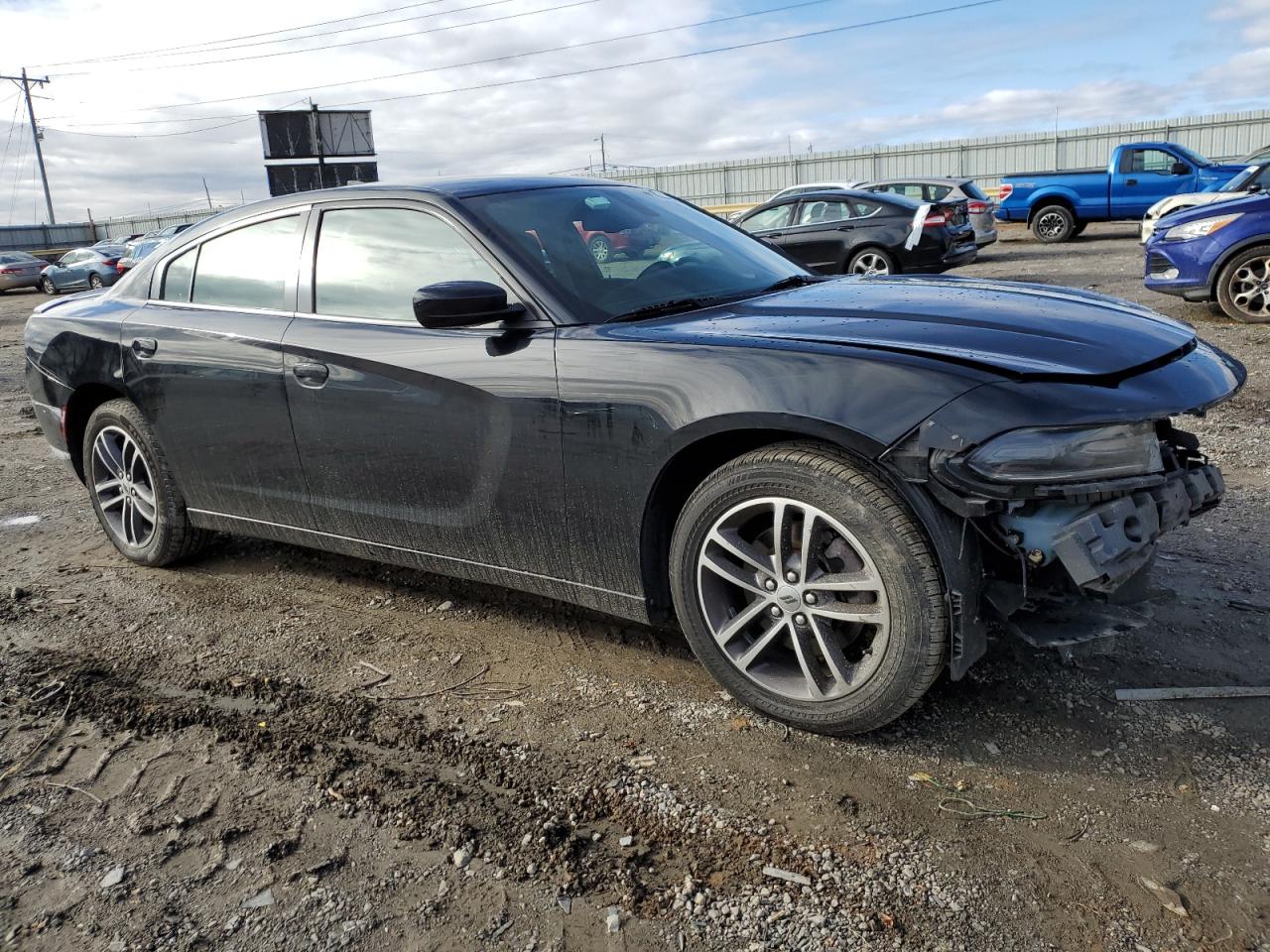 2019 Dodge Charger VIN 2C3CDXJG4KH502342 Copart auction photo, all over / undercarriage damage thumbnail 4
