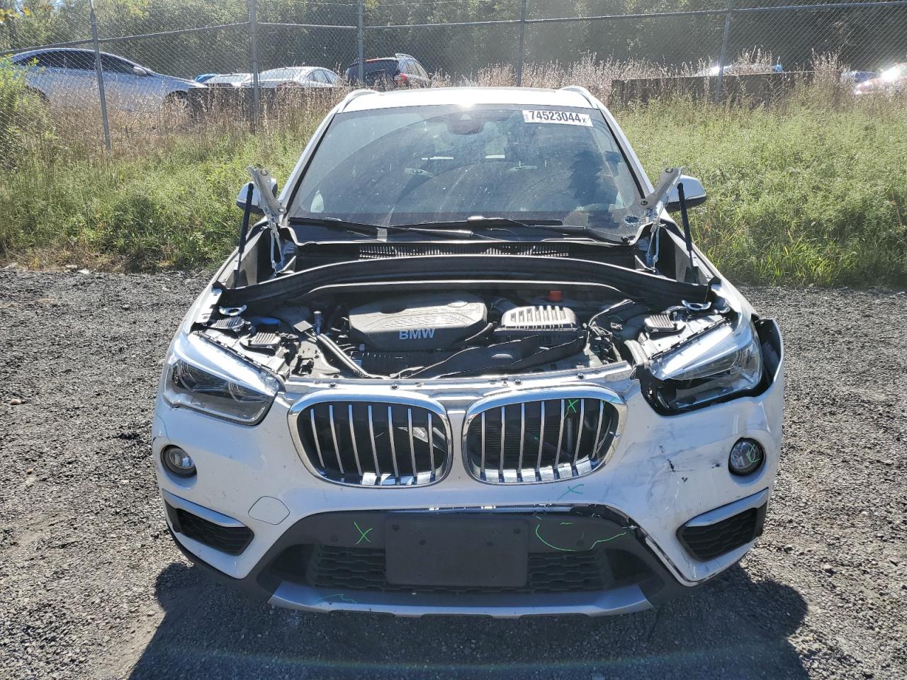 2019 BMW X1 VIN WBXHT3C54K5N30581 Copart auction photo, front end damage thumbnail 5
