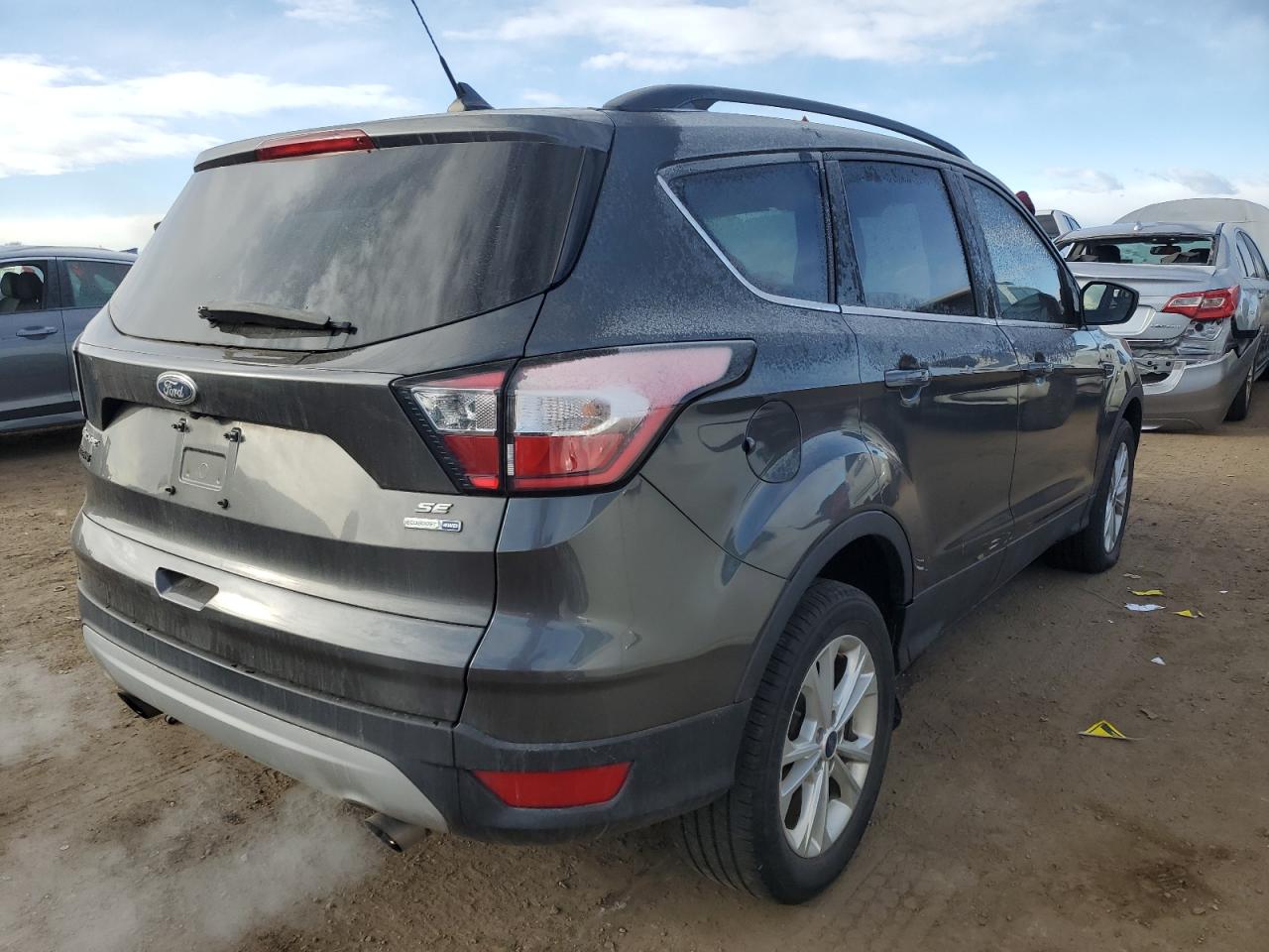 2018 Ford Escape VIN 1FMCU9GD5JUC67283 Copart auction photo, side damage thumbnail 3