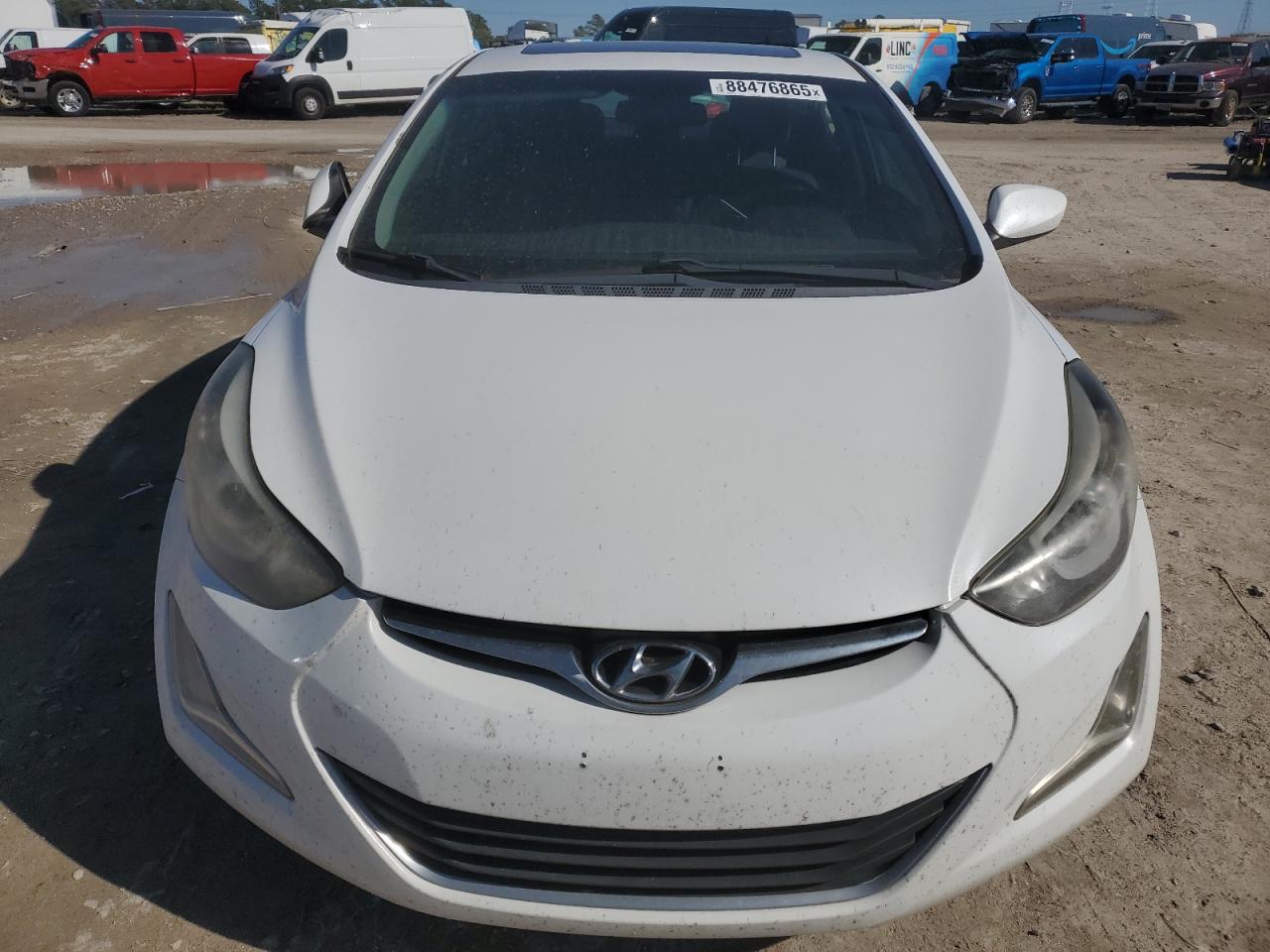 2015 Hyundai Elantra VIN 5NPDH4AE9FH568027 Copart auction photo, vandalism damage thumbnail 5