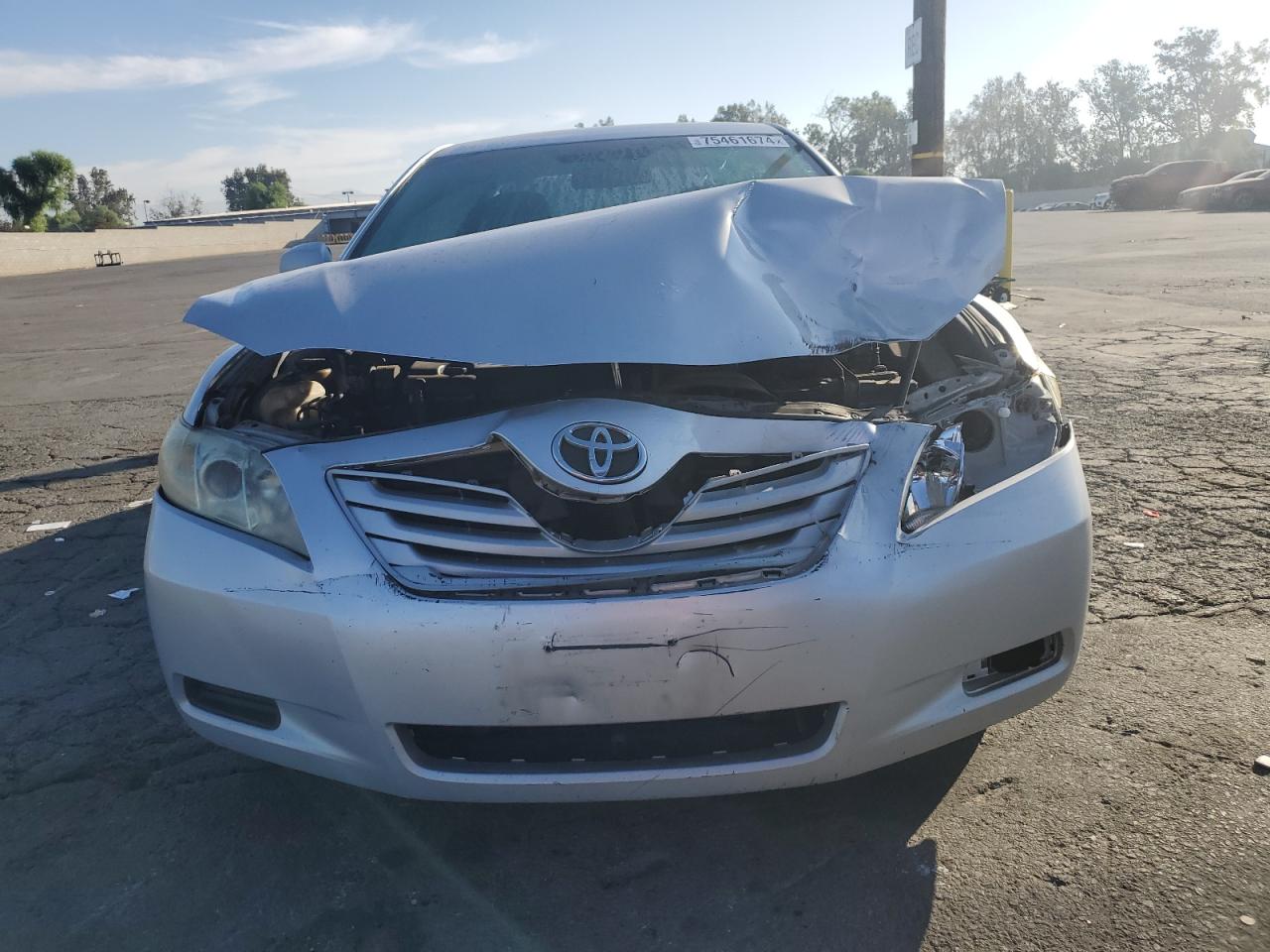 2008 Toyota Camry VIN 4T4BE46K98R025477 Copart auction photo, front end / side damage thumbnail 5