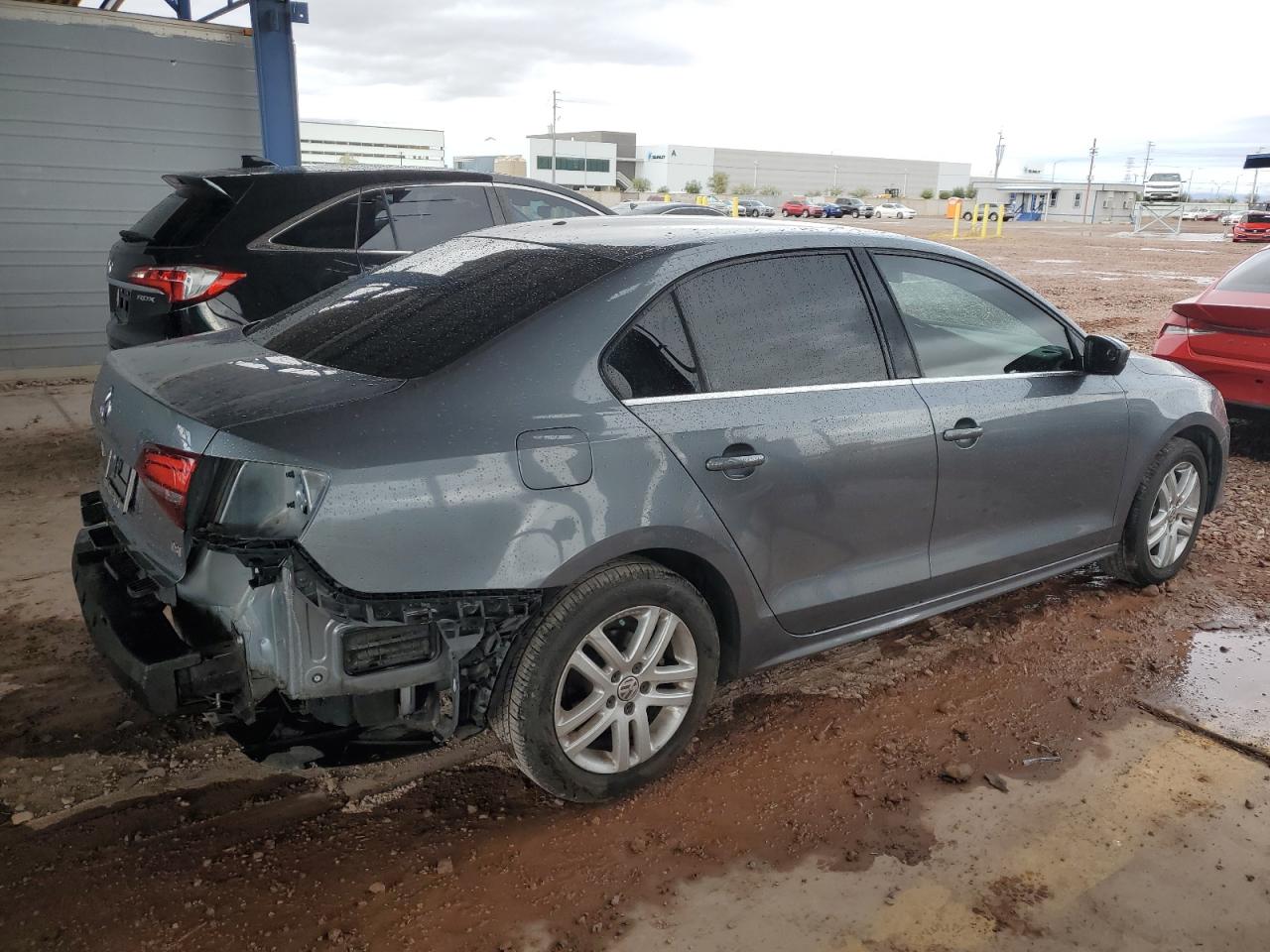 2017 Volkswagen Jetta VIN 3VW2B7AJ4HM314534 Copart auction photo, rear end damage thumbnail 3