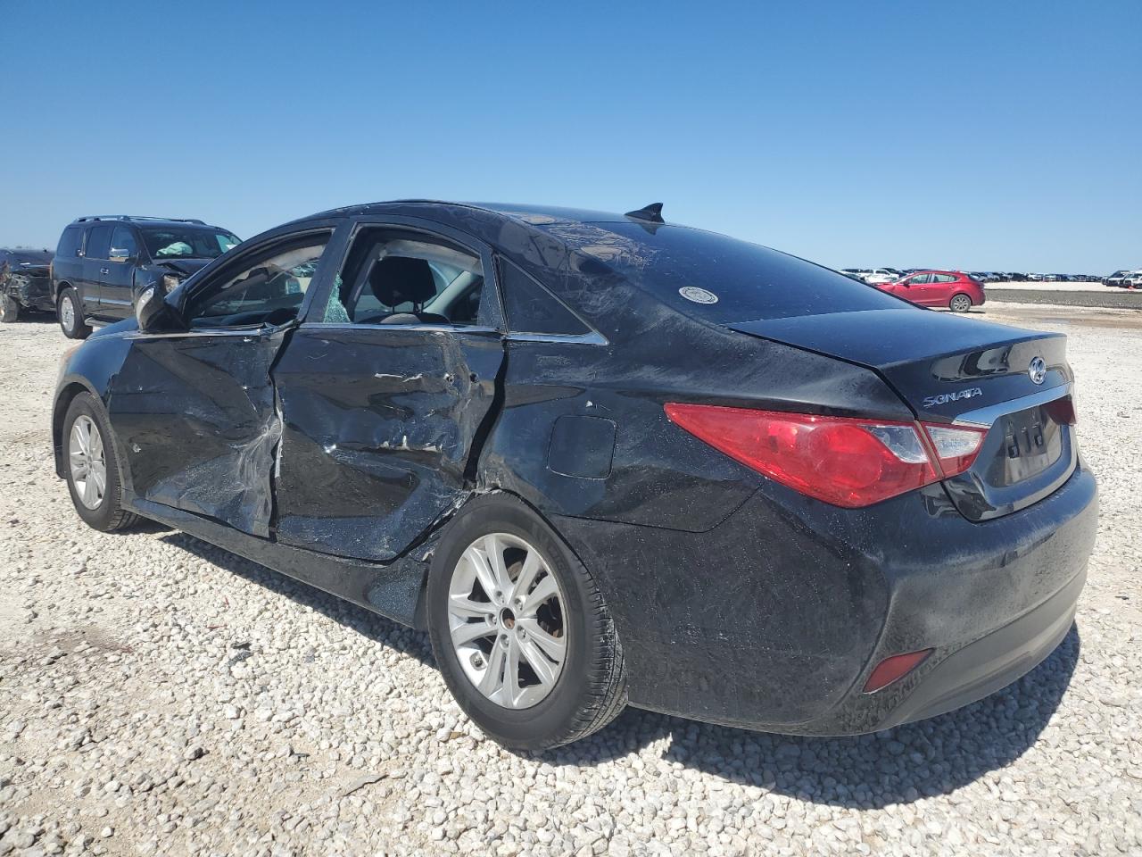 2014 Hyundai Sonata VIN 5NPEB4ACXEH921121 Copart auction photo, side / minor dent/scratches damage thumbnail 2