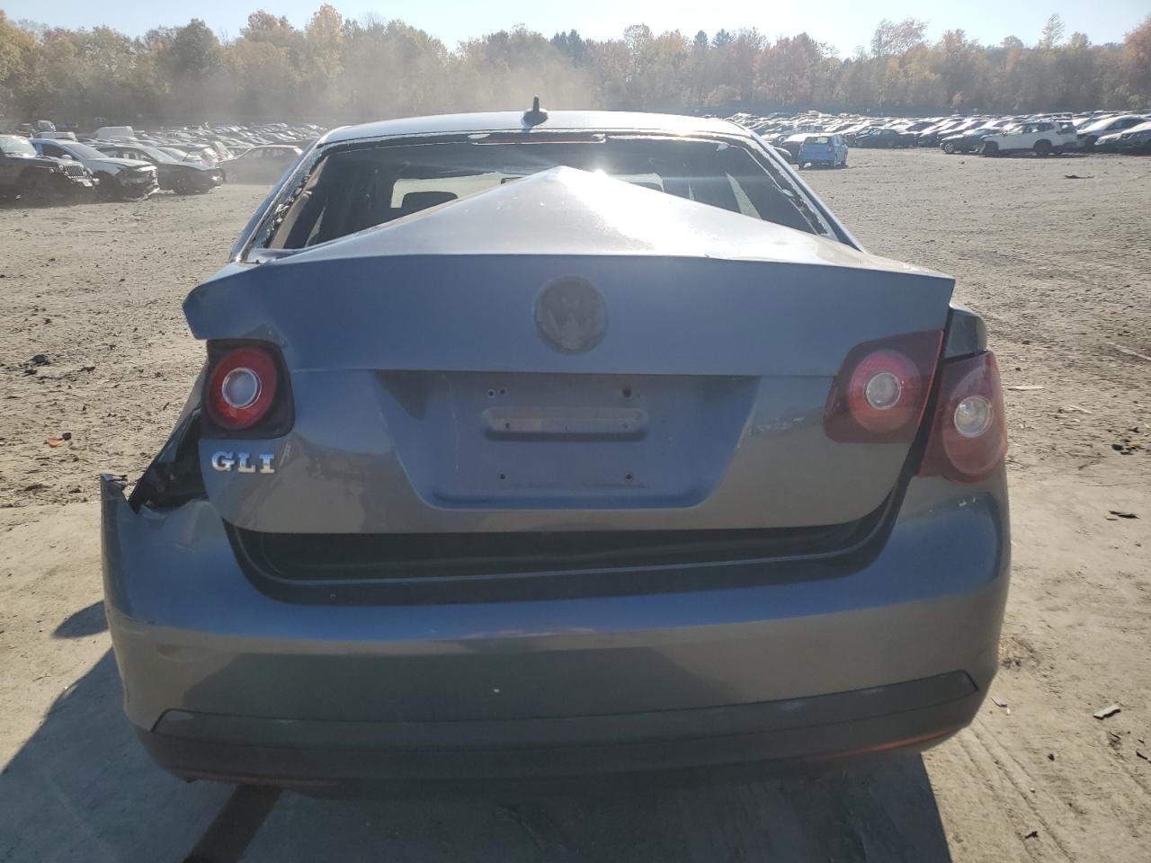 2008 Volkswagen Jetta VIN 3VWBJ71KX8M049842 Copart auction photo, side / rear end damage thumbnail 6