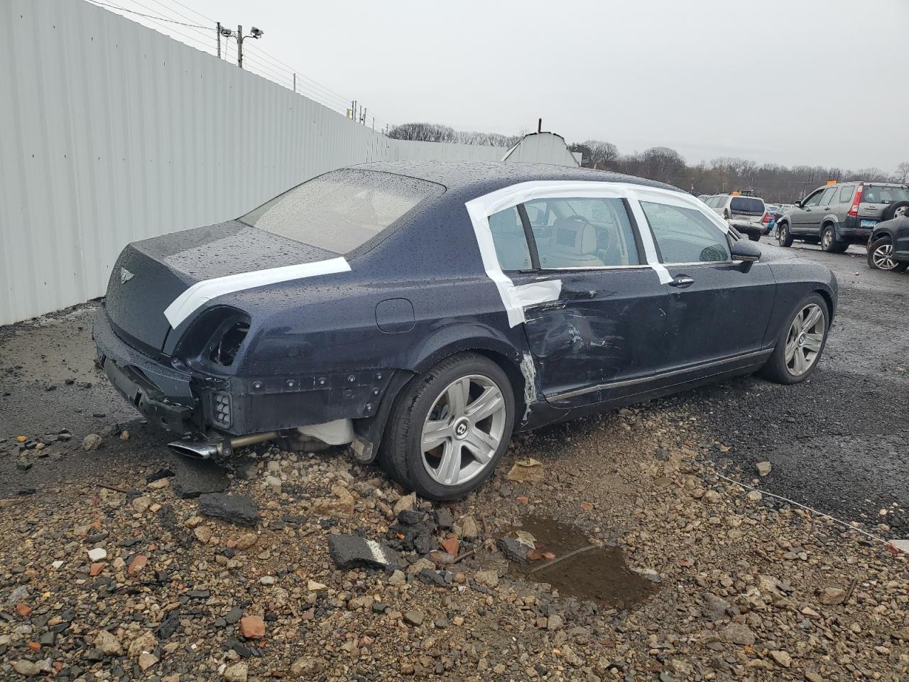 2009 Bentley Continental VIN SCBBR93W59C060518 Copart auction photo, side / rear end damage thumbnail 3