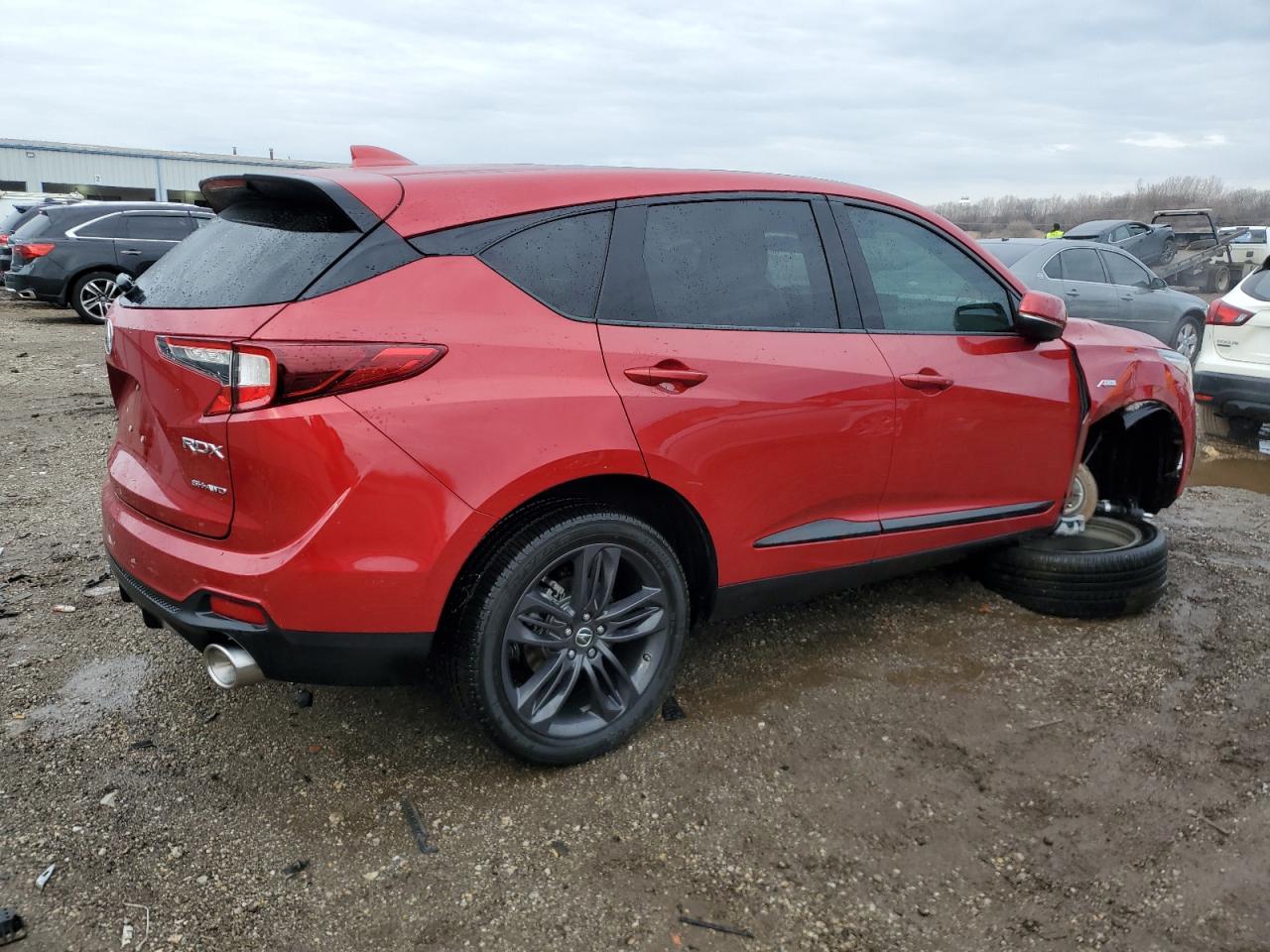 2021 Acura RDX VIN 5J8TC2H60ML008730 Copart auction photo, front end / side damage thumbnail 3