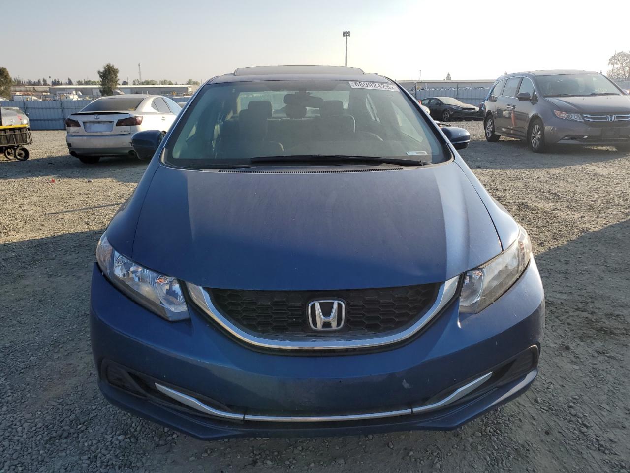 2015 Honda Civic VIN 2HGFB2F81FH554005 Copart auction photo, front end damage thumbnail 5