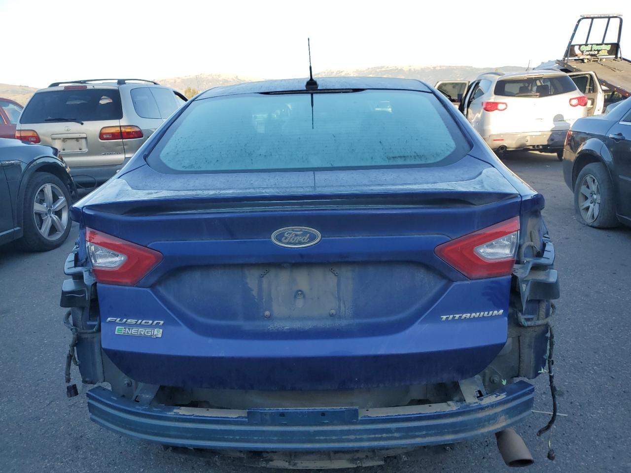 2016 Ford Fusion VIN 3FA6P0SUXGR229260 Copart auction photo, rear end damage thumbnail 6