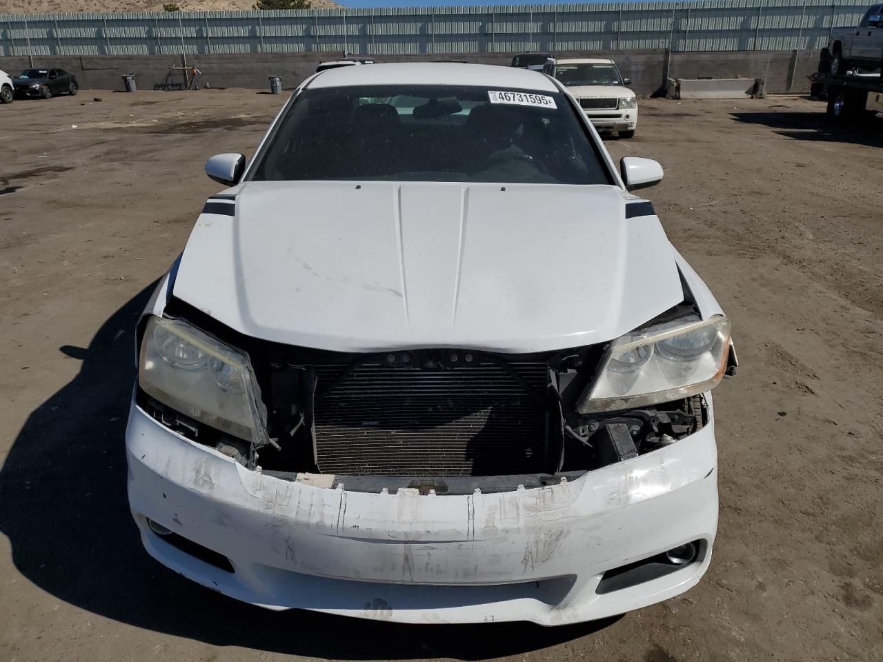 2013 Dodge Avenger VIN 1C3CDZCB8DN661419 Copart auction photo, front end damage thumbnail 5