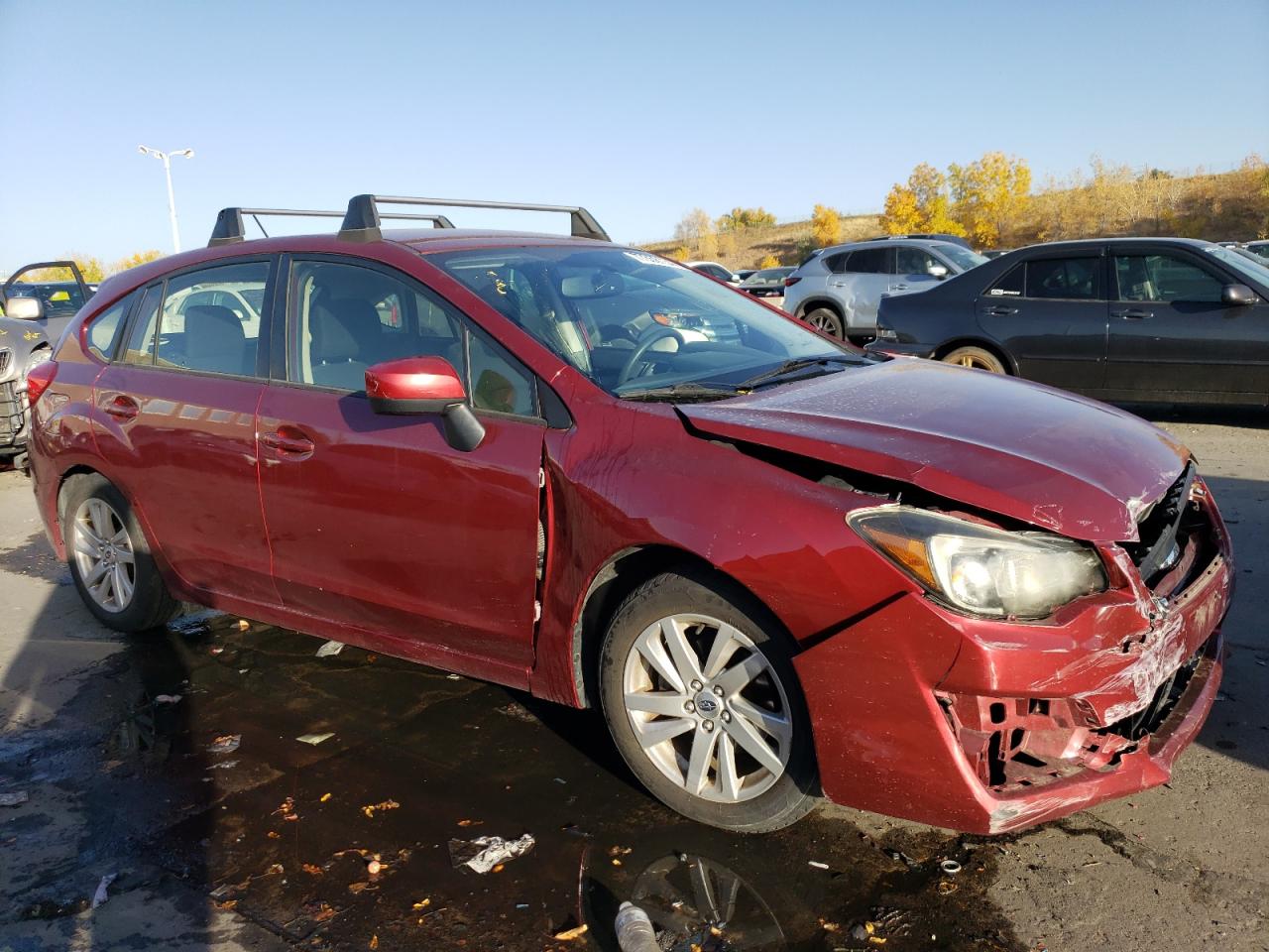 2015 Subaru Impreza VIN JF1GPAC60FH262133 Copart auction photo, front end / hail damage thumbnail 4