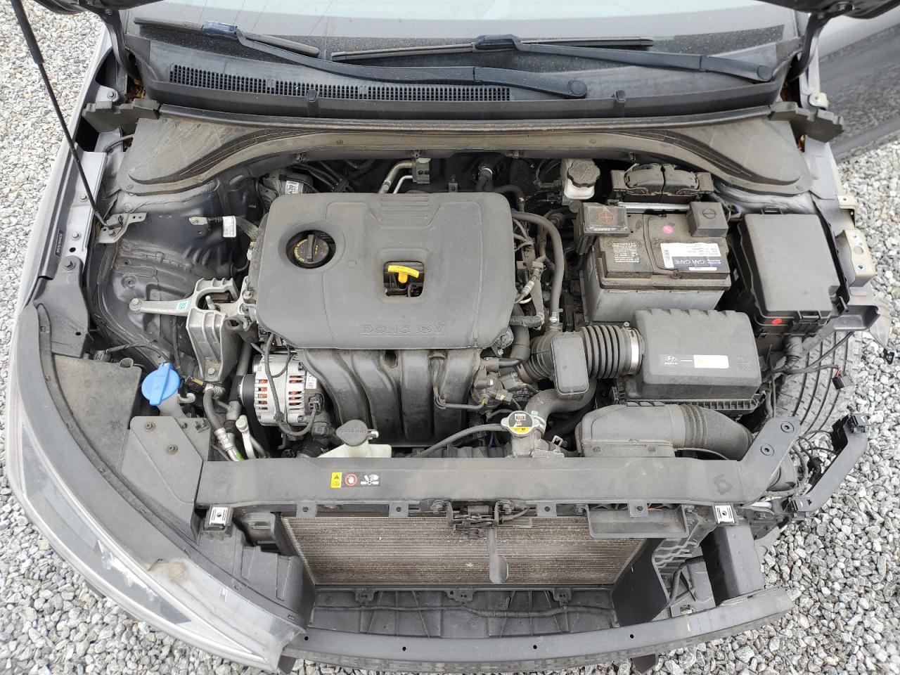 2019 Hyundai Elantra VIN 5NPD74LF4KH440250 Copart auction photo, front end / side damage thumbnail 11