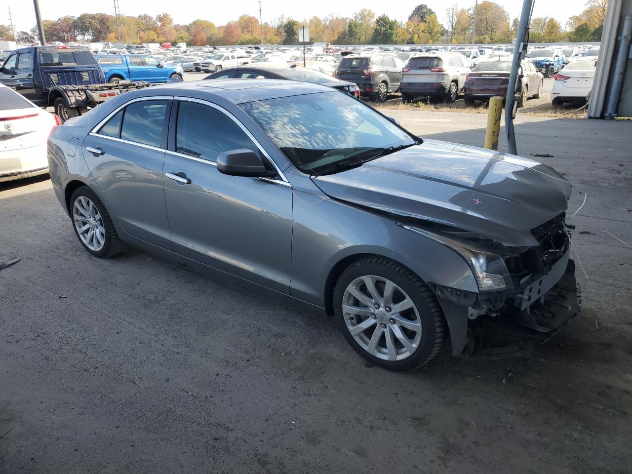 2018 Cadillac ATS VIN 1G6AE5RX1J0178300 Copart auction photo, front end damage thumbnail 4