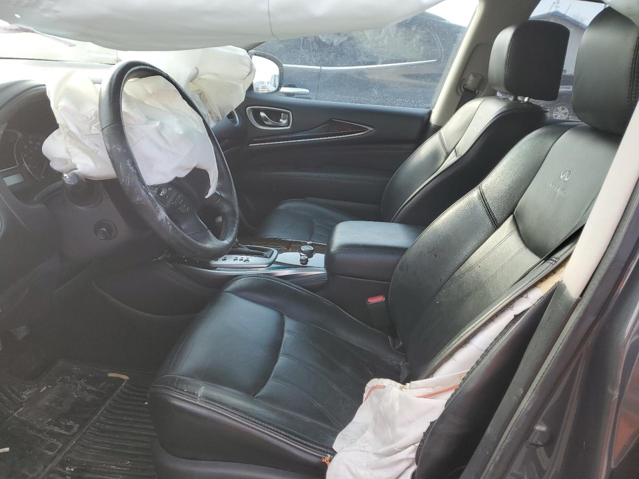 2013 Infiniti JX VIN 5N1AL0MM3DC320194 Copart auction photo, front end / side damage thumbnail 7
