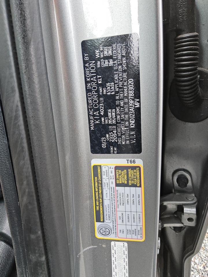 2023 KIA Soul VIN KNDJ23AU9P7883020 Copart auction photo, side damage thumbnail 12