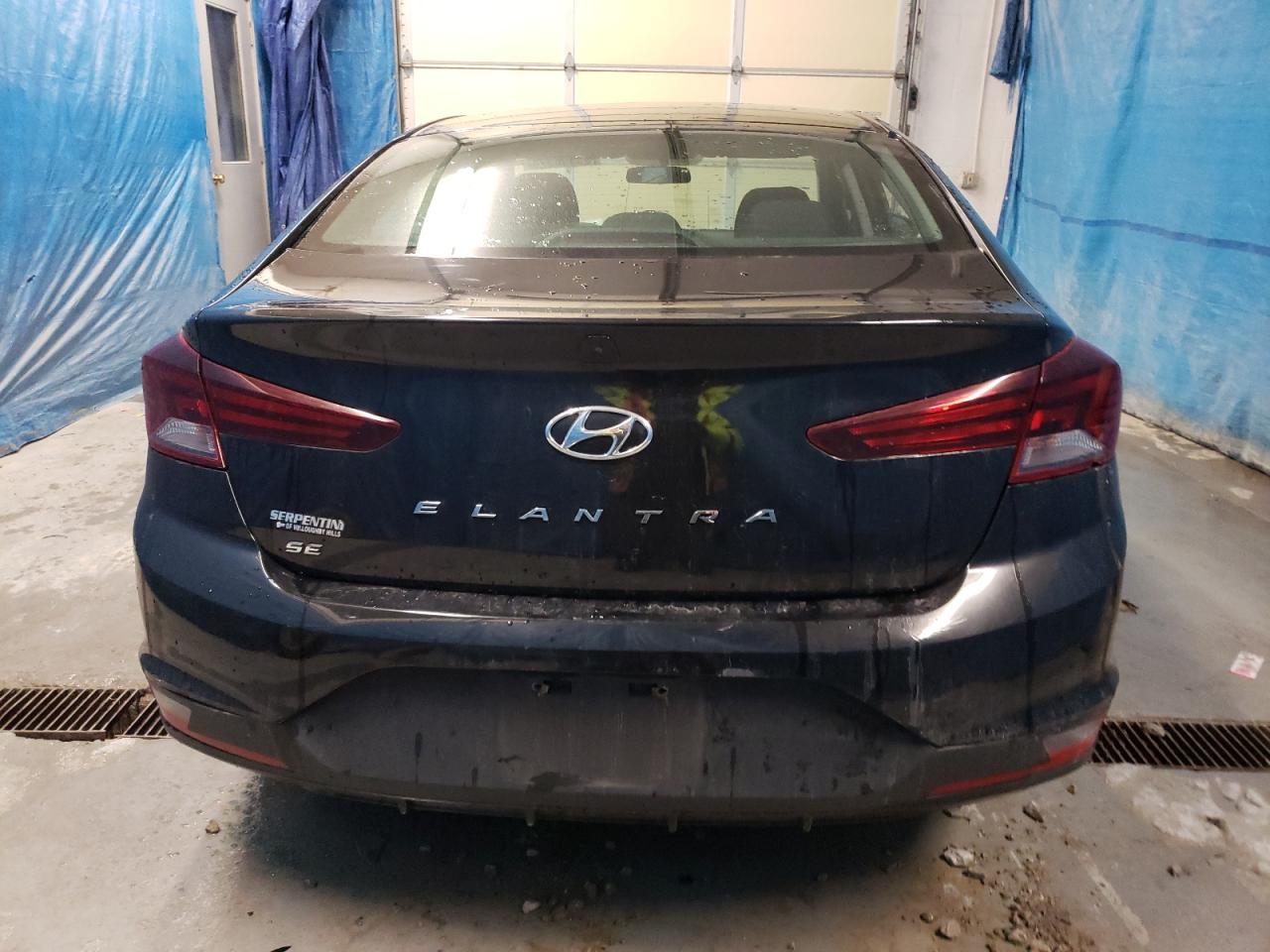 2019 Hyundai Elantra VIN 5NPD74LFXKH398201 Copart auction photo, front end / vandalism damage thumbnail 6