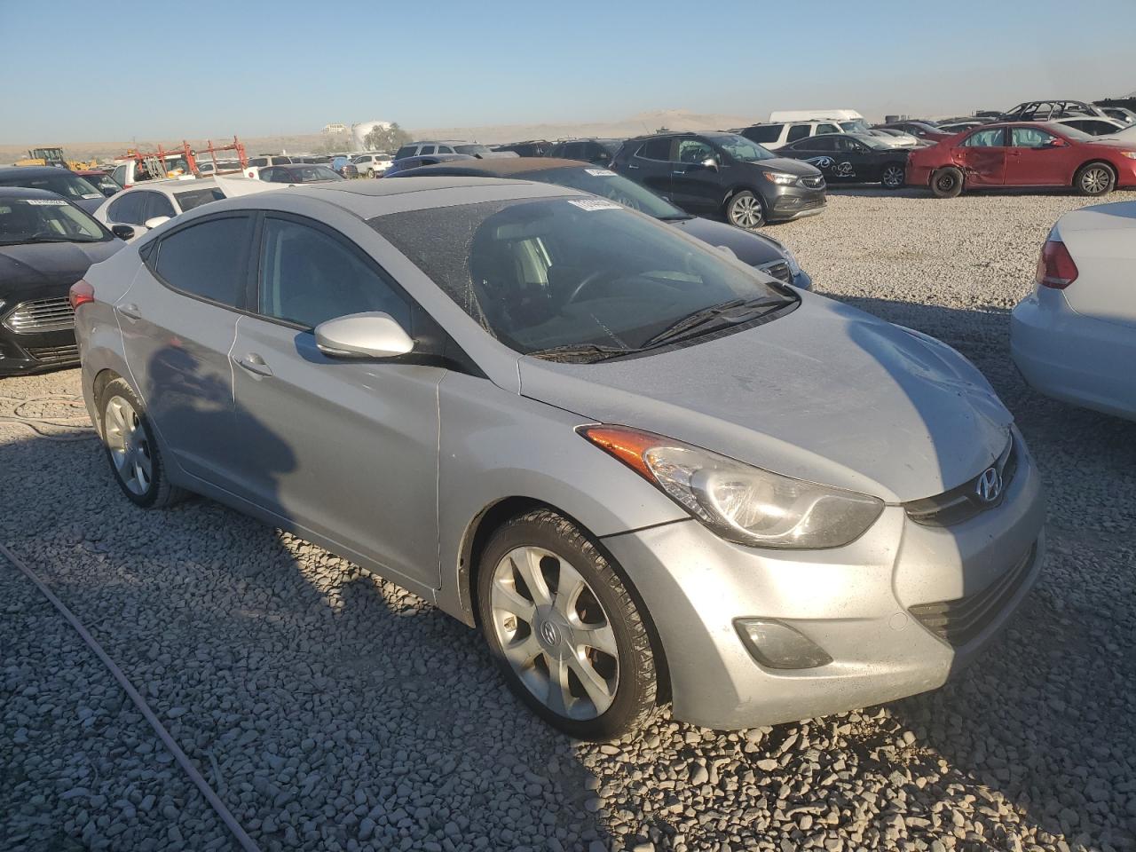 2013 Hyundai Elantra VIN KMHDH4AE8DU640303 Copart auction photo, front end damage thumbnail 4