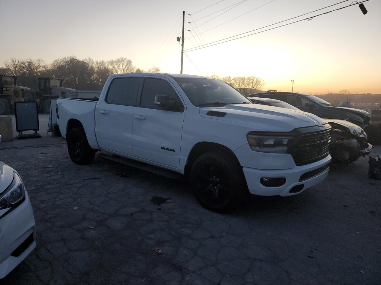 2021 RAM 1500 VIN 1C6SRFFT3MN652839 Copart auction photo, rear end damage thumbnail 4