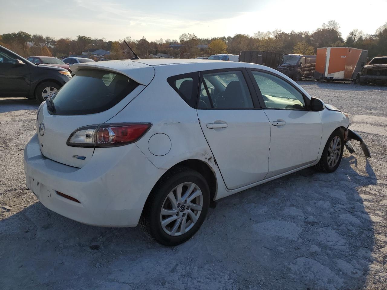 2013 Mazda 3 VIN JM1BL1L7XD1751394 Copart auction photo, front end / side damage thumbnail 3